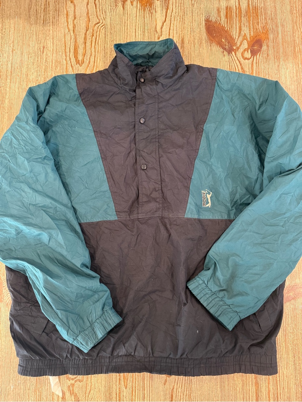 VTG PGA Men's Pullover Windbreaker Jacket - Teal & Black